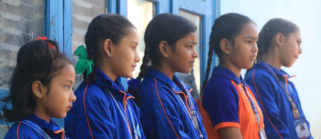 Students participating in sports on the grounds of SVSS, Birendranagar, Surkhet