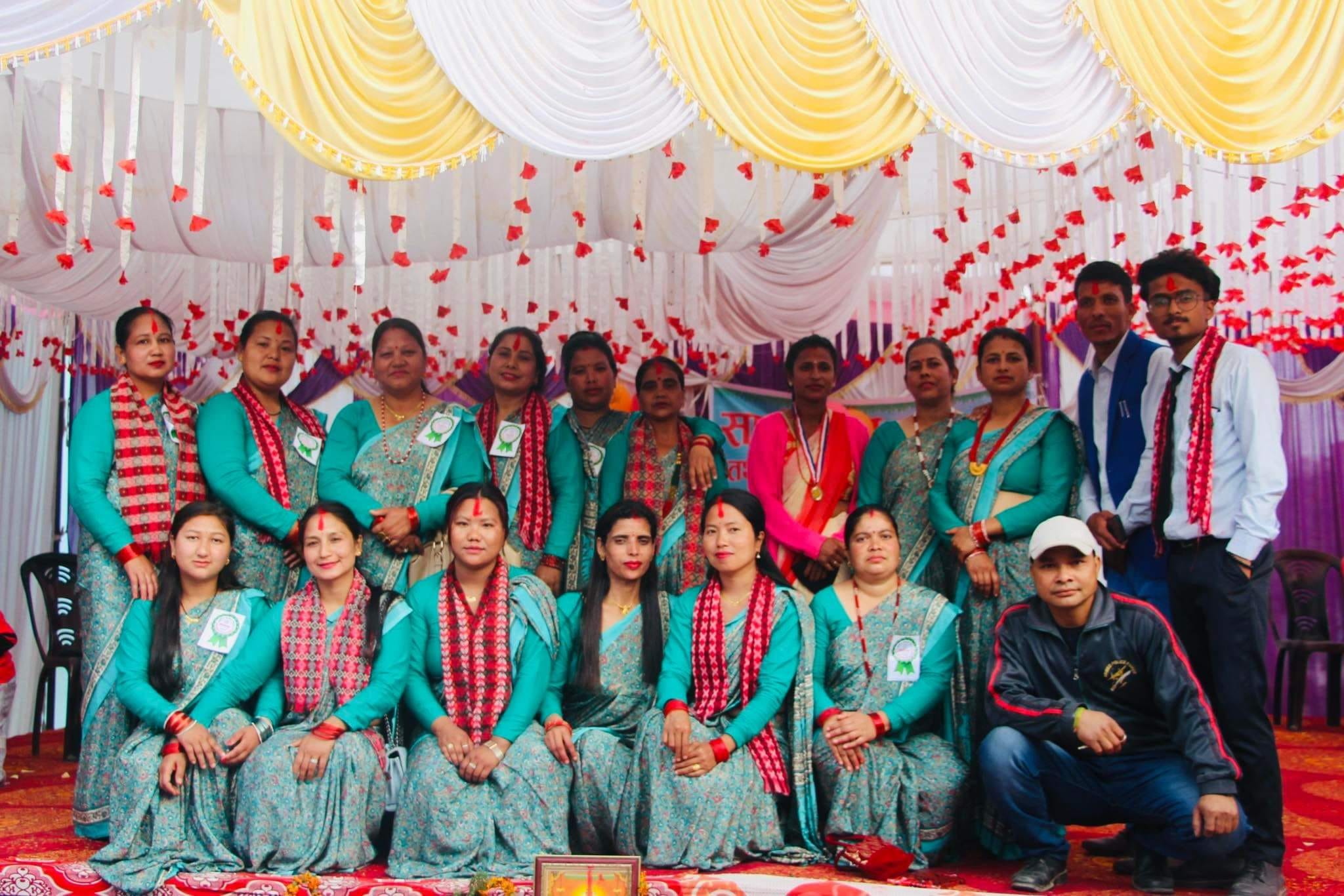 Teachers and students interacting at Shanti Vidhya Sadan School, Chisapani, Surkhet